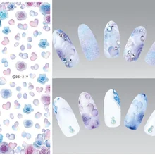 Цветочные узоры! Лак для ногтей деколь декорации воды дизайн переноса воды Наклейка для ногтей советы красоты