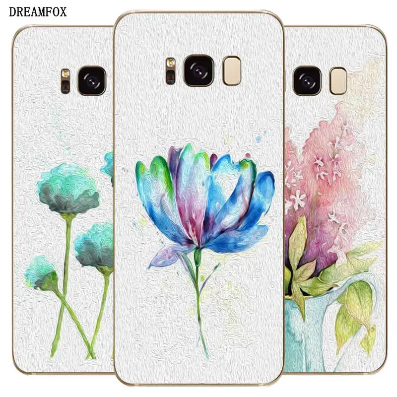 N460 акварель цветок мягкий чехол для samsung Galaxy A2 Core A6 A7 A8 A9 A10 A30 A40 A50 A60 A70 A8S A9S A20E плюс |