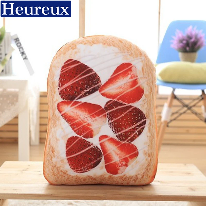Heureux Творческий хлеб декоративные подушки 40 см cojines decorativos для кровать моющиеся