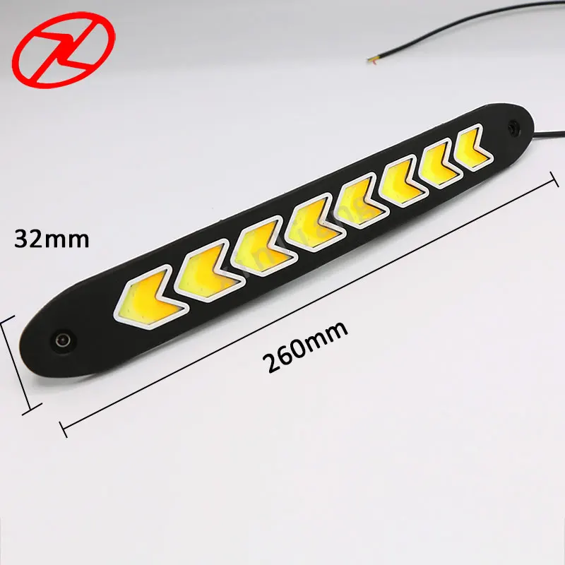 2 шт. гибкие светодиодные дневные ходовые огни в форме стрелки|daytime running|led daytime