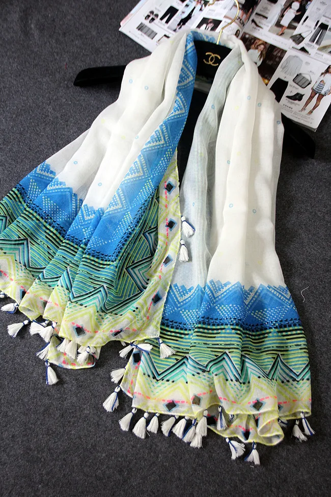 Женский шарф с принтом большой квадратный кисточками новинка 2015|scarf fashion|scarf