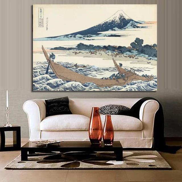 katsushika hokusai great wave off kanagawa views of mount fuji art