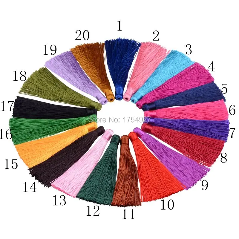 Mix МУЛЬТИЦВЕТ Текстильные полиэстер кисти 12 см 30 шт. 20 видов цветов все акции