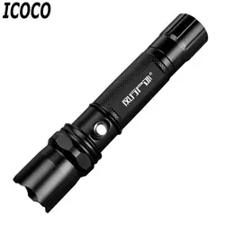 Icoco 1 шт. 5 Вт LED Портативный Водонепроницаемый ultr-яркий Flash Light Масштабируемые 3 режима со встроенным компасы факел для кемпинга Пеший Туризм