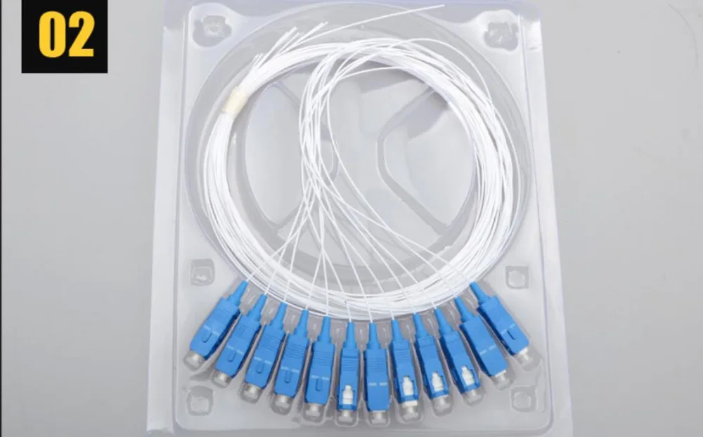 

12 core fiber pigtail SC UPC Single Mode fiber optic SM 0.9mm 9/125 1.5 Meters