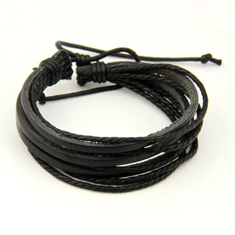 Leather Bracelets For Men Jagfox Clear