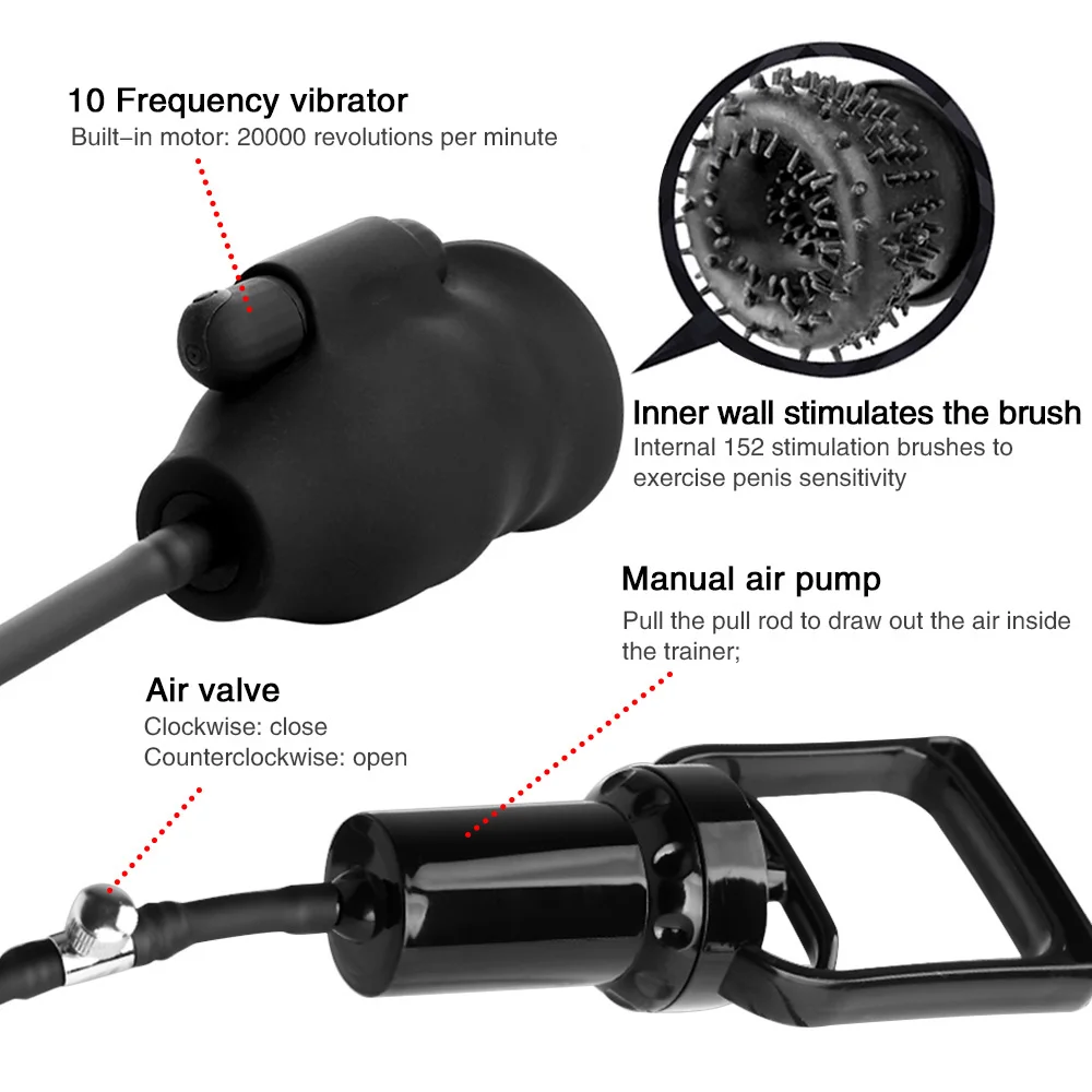 Koop Vibrator Voor Mannen Masturbator Penis Zuigen Adult Sex Toys Penis Cock Pro Extender Vacuümpomp Voor Mannen Dick Massager