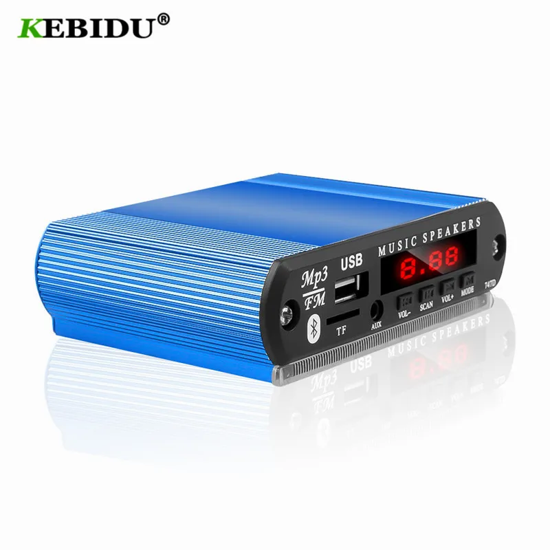 KEBIDU MP3 Player Wireless Bluetooth MP3 WMA Decoder Board Car Accessory with Recording Function Support USB/SD/FM Audio Module mp3 music player