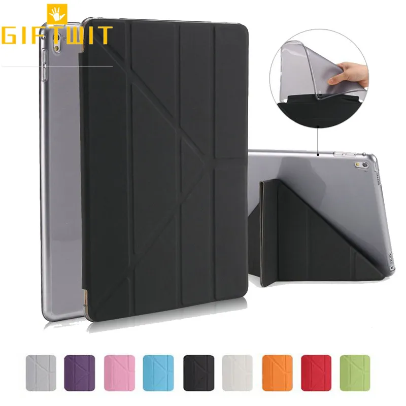 

Case For iPad 2/3/4, PU Leather Front Cover Silicone Soft Back Transformers Slim Smart Auto Sleep Wake Tablet Cover Case