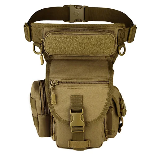 Ourdoor EDC водонепроницаемый тактический пакет портативный Sawt ноги ремень сумка утилита гаджет безопасности пакет сумки для переноски - Цвет: Brown