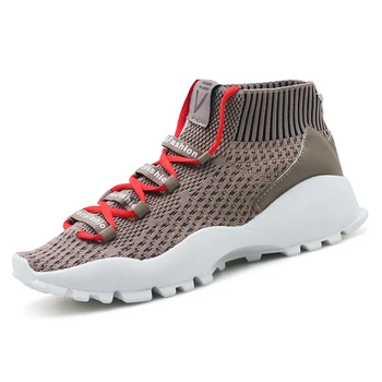 

neujge 2019 Summer breathable socks men's shoes sports and leisure Korean version of running flying woven shoes men 106202