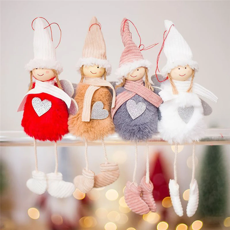 Рождественское украшение для дома, милые куклы-ангелочки, елочные украшения, Новогодняя кукла, Декор, Navidad Natal Noel