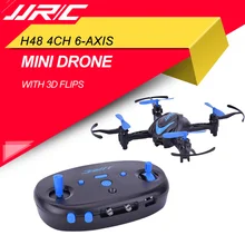 JJRC H48 мини 4CH 6-axis Gyro пульт дистанционного Управление Мини карманный беспилотный Радиоуправляемый летательный аппарат для внутреннего Летающий Квадрокоптер с дистанционным управлением с 3D сальто режим синий