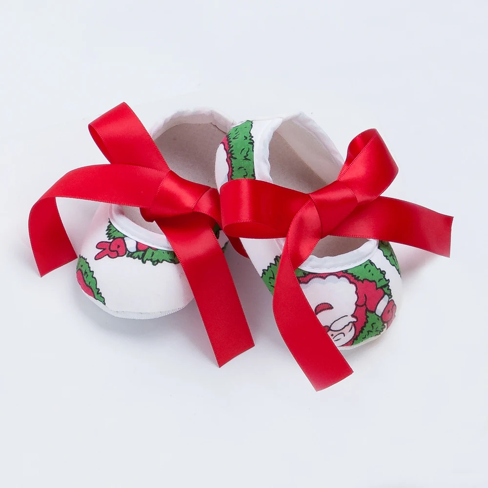 

Baby Toddler Shoes for Festival Gift Christmas Snowflake First Walker Shoes Halloween Pumpkin Print / American Star Soft Shoes