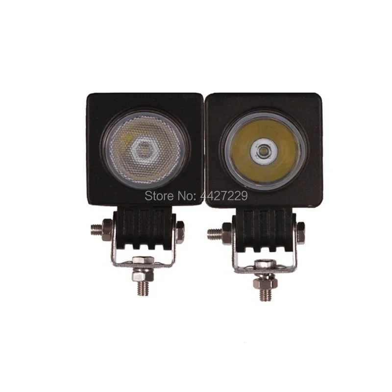 1PC Hot Sale 10W led work light bar 12V motorcycle lights lamp Square Spot Flood tractor offroad for trucks | Автомобили и