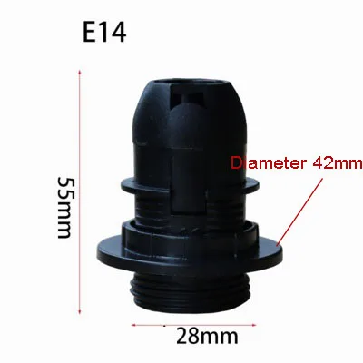 1 шт., высокое качество, белые, черные, 2A 250V E27/E14 карточки, держатель лампы CE сертификация, e14 e27 разъем