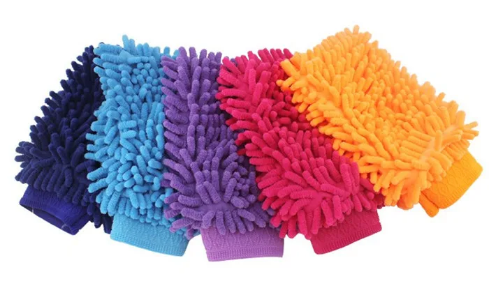 MOSEKO 1 шт. перчатки из синели, чистые перчатки, моющие полотенца, бытовая уборочная ткань из микрофибры, чистящая ткань