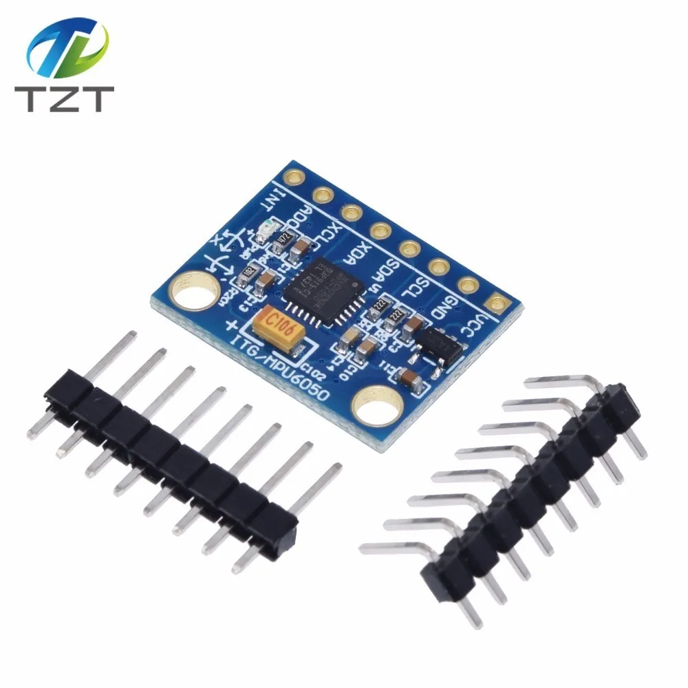 IIC I2C GY 521 MPU6050 3 осевые аналоговые гироскопические Датчики + осевой акселерометр