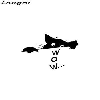 

Langru Funny Cat Animal Car Sticker Vinyl Decal Car Styling Decorative Jdm