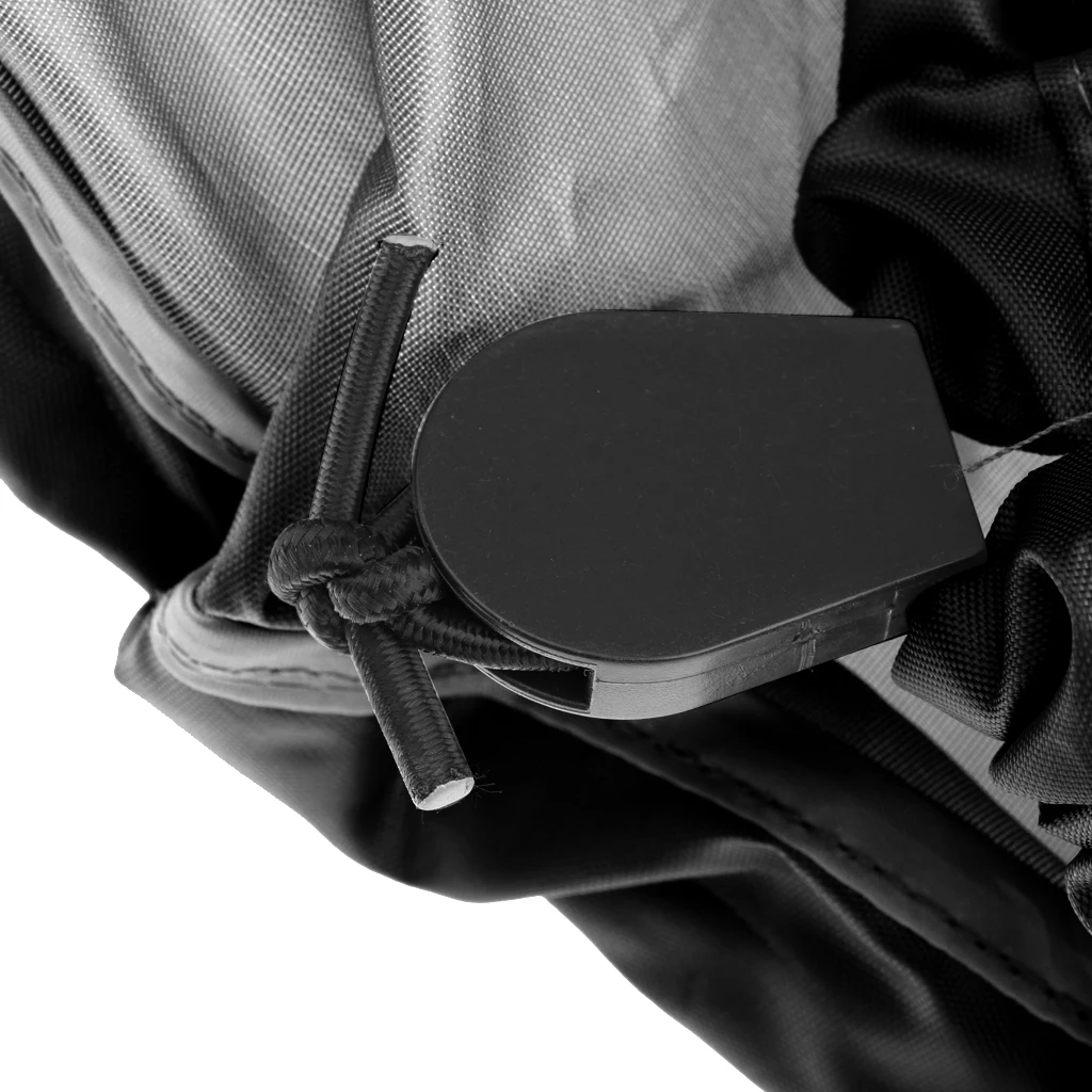 Portable Waterproof Nylon Full Kayak Boat Canoe Spray Skirt Deck Sprayskirt Cover Black