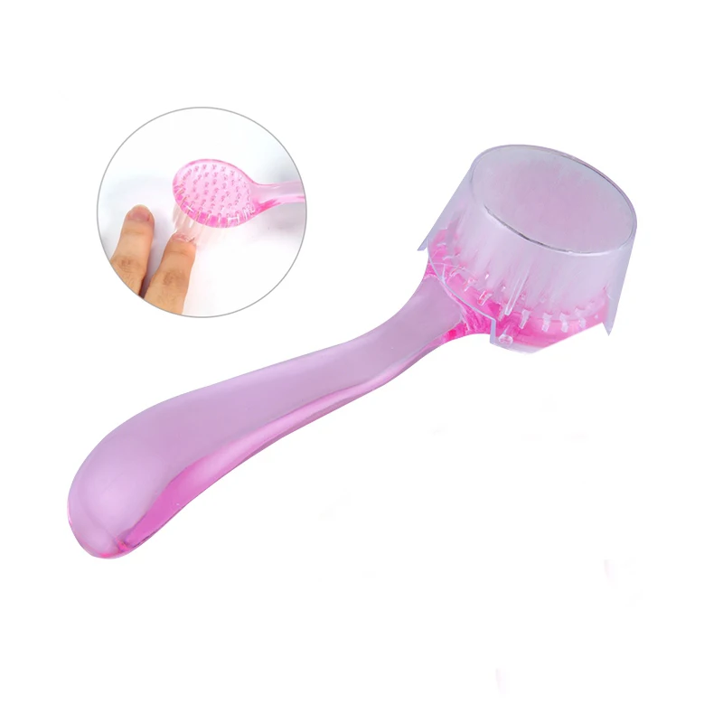 

Nail Care Handle Mini Brushes Clean Dust Nail Art Plastic Nail Cleaning Brush Remove Powder Cleaner for Acrylic UV Gel Manicure