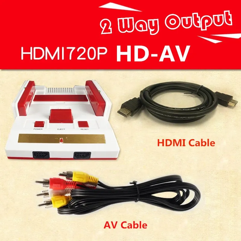 10 шт./лот 8 бит 2 4G мини HDMI AV Ретро видео игровая консоль встроенный 88 классических