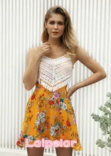 2018 Summer Short Flower Printed dress O neck back bow tie Backless Mini tassel boho Sexy spaghetti strap lace party dress tribal print tassel tie neck dress