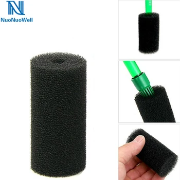

NuoNuoWell Aquarium Filter Cotton Guard Small Fish Shrimp Protect Replaceable Water Intake Black Cotton 2 size Available