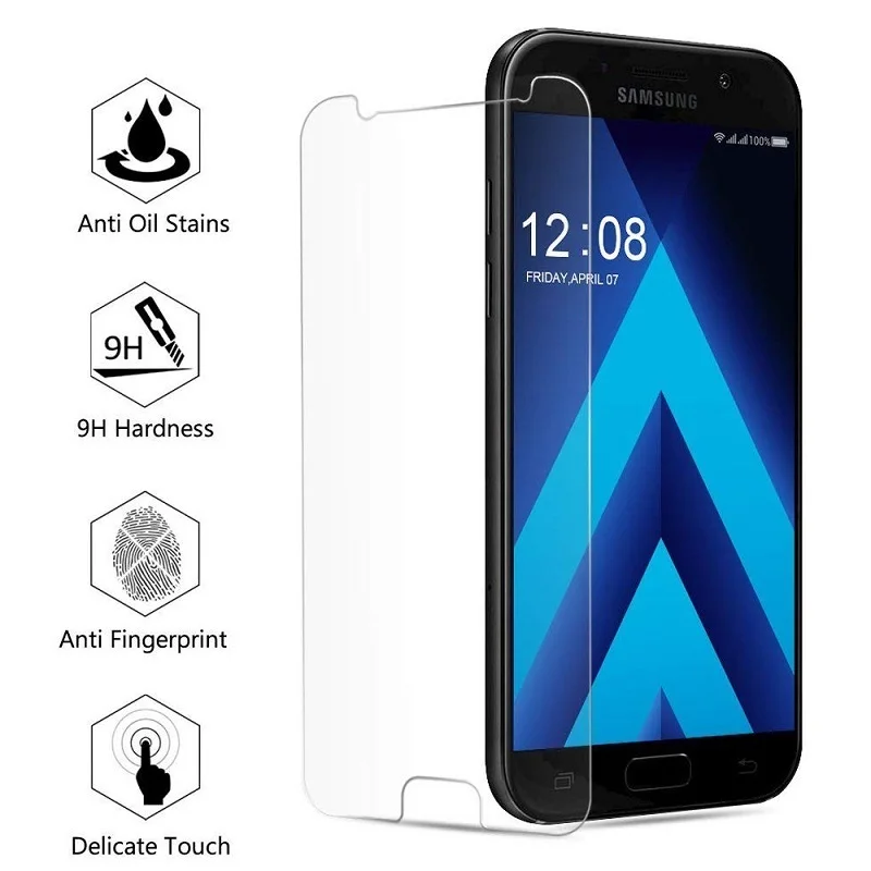 Закаленное Стекло для samsung Galaxy A3 A7 A5 2016 стекло 2017 на закаленное Экран протектор