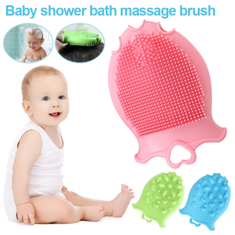 Buy Silicone Baby Bath Brushes Fish Shaped Infant