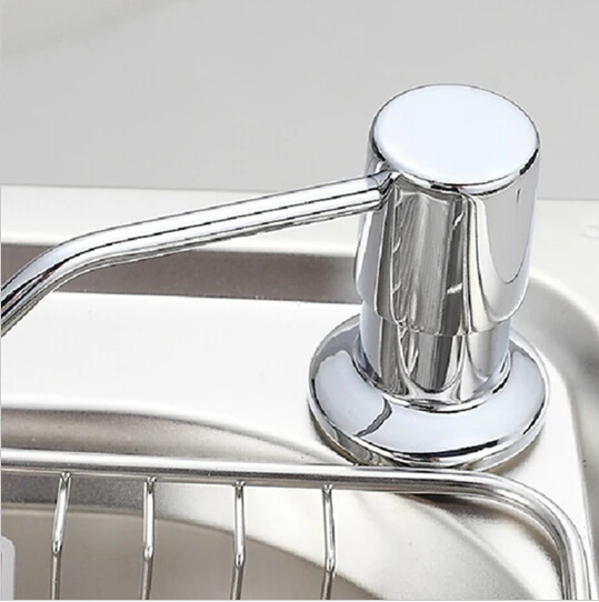 

Stainless Steel Hand Liquid Soap Dispenser Kitchen Sink Soap dispenser Bathroom Shower Lotion Shampoo holder Pump 220ML