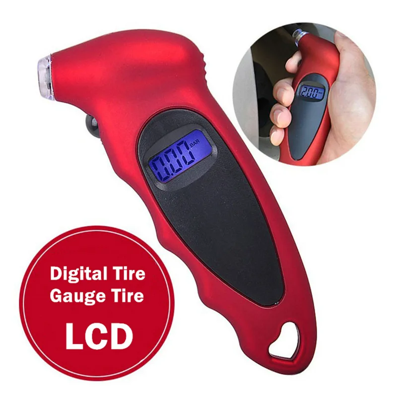 

Motor Vehicle Meter Multi-function Digital Tire Pressure Car Alarm Systems Security Gauge Digital Easy Carry Operate Durability