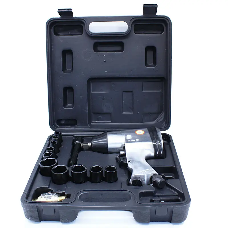 Light Industrial 318N.m 1/2 Inch Pneumatic Torque Wrench Set Kit Air Impact Wrench with Socket