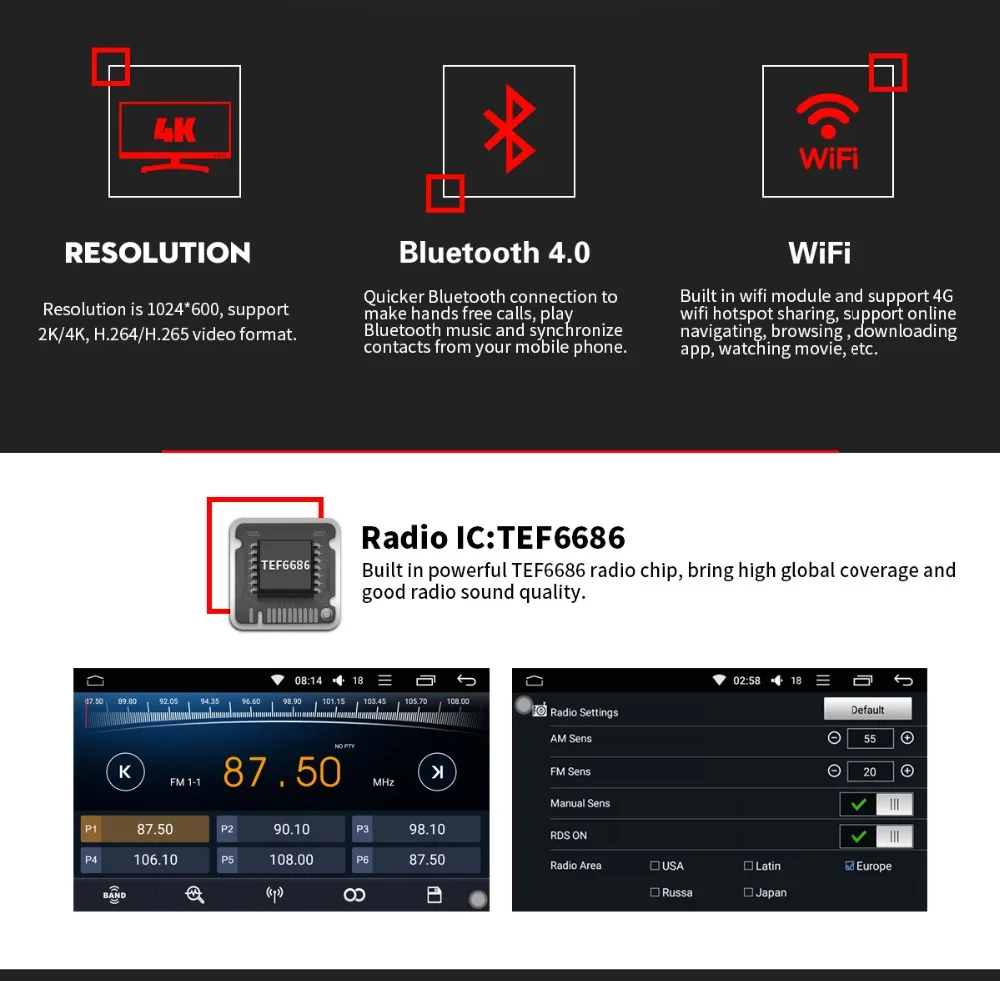 Discount Android 8.1 4GB/32GB Built-in DSP Octa Core 2 Din 9" For Volkswagen Skoda/Polo/Golf/Passat GPS/Wifi/Bluetooth Car Radio 3