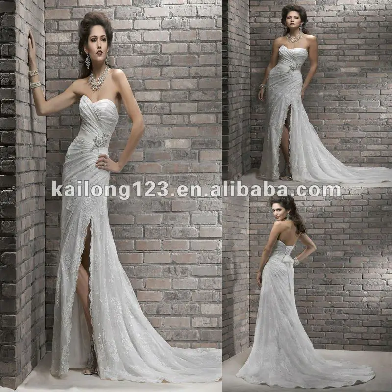 corset sheath wedding dress