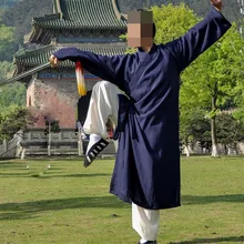 20 видов цветов унисекс полноценно белье боевых искусств пальто кунг-фу Униформа Удан Тай Чи костюмы даосский халат синий/зеленый/черный /серый