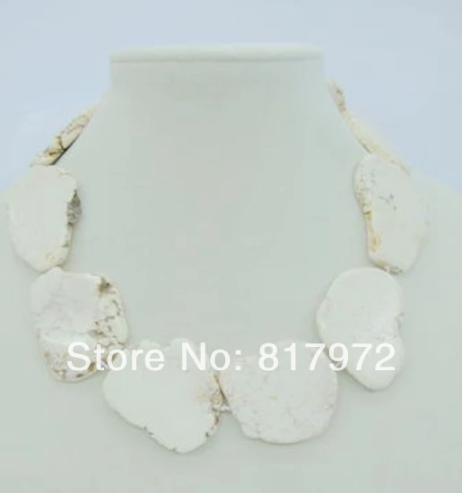 Charm Special Design Dazzling White stone Schistose Handmake Necklace Simple Style Woman Party