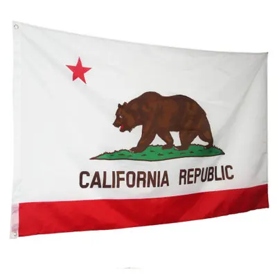 

2019 Free shipping New California Republic Flag 3x5 FT 150X90CM Banner 100D Polyester Custom flag metal Grommet