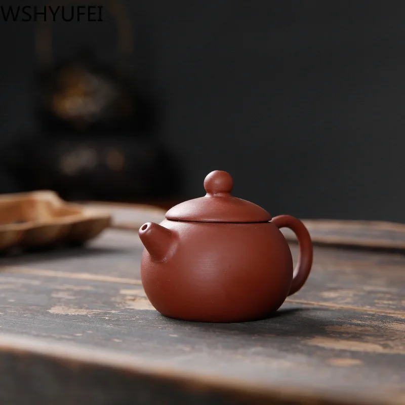 Небольшой емкости подлинный чайник мини кончик пальца классический китайский здоровья чайник фиолетовый; песок чайный набор кунг-фу чайник