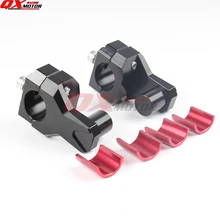 Billet Motorcycle Handlebar Clamps Riser 22mm 28mm Bars Clamp handle bar risers for suzuki for yamaha for bmw Anodized Pivoting 22mm 28mm motorcycle handlebar riser handle bar riser adapter stem riser 7 8 1 1 8 fat bar clamp for yamaha r1 r3 r6 for bmw