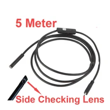 5Meter 480P 5.5″ diameter endoscope camera Android OS OTG function video checking endoscope camera side lens Surveillance Camera