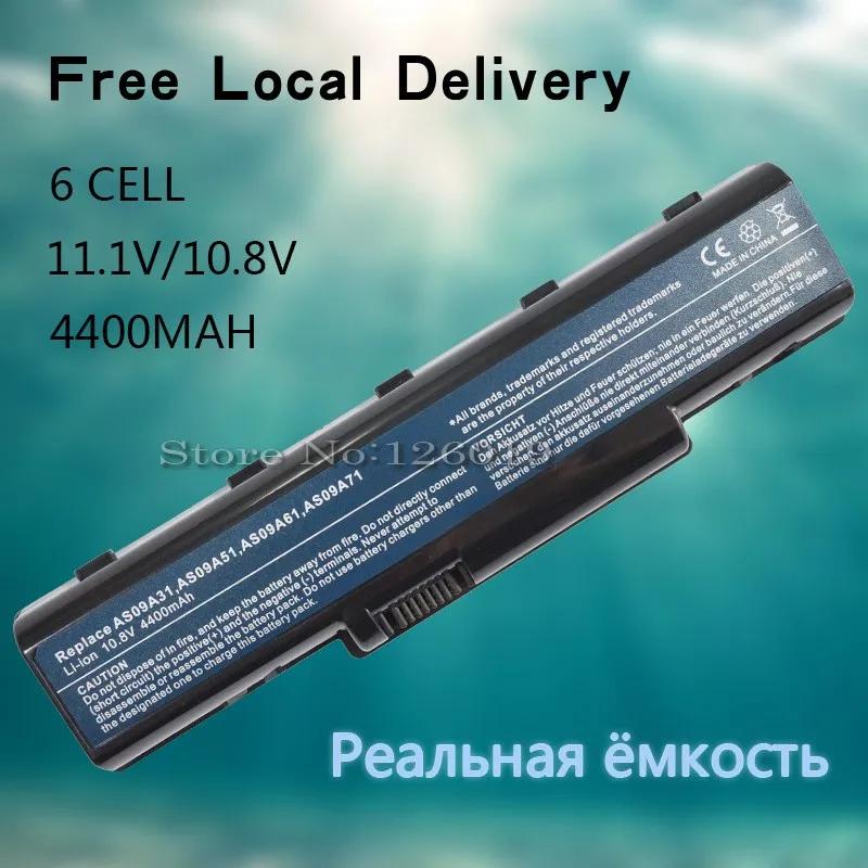 4400Mah 6 cells Laptop battery for Acer 4732 4732Z AS09A31 AS09A51