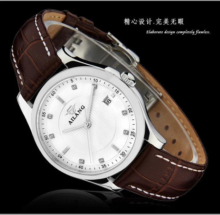 Часы наручные мужские механические с кристаллами и календарем NW7206|reloj reloj|reloj