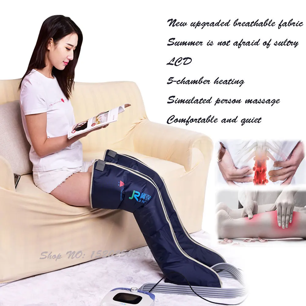 

5 Cavity Old Man Leg Massager Heating Therapy Pneumatic Pressure Physiotherapy Instrument Arm Relaxation Waist Foot Massager