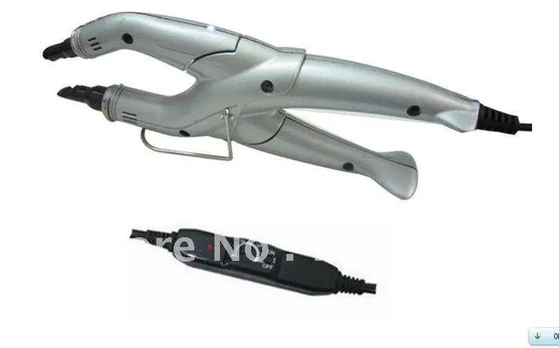 

Freeshipping - Control temperature silver color EXTENSIONS FUSION REMY HUMAN HAIR CONNECTOR IRON