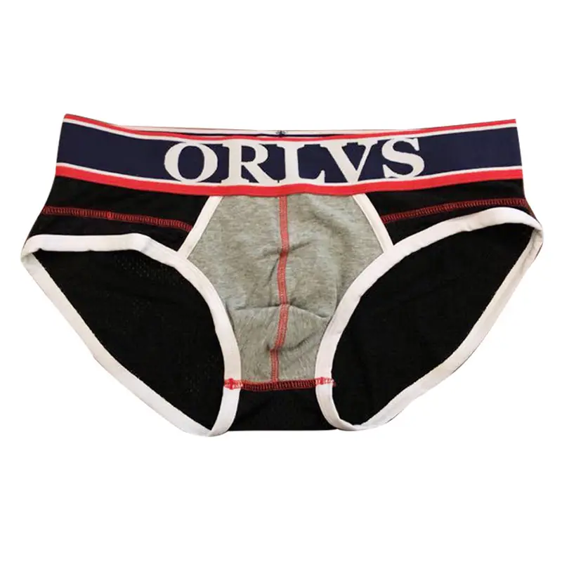 ORLVS 2 шт./партия сексуальное нижнее белье мужские трусы cueca с принтом хлопковые