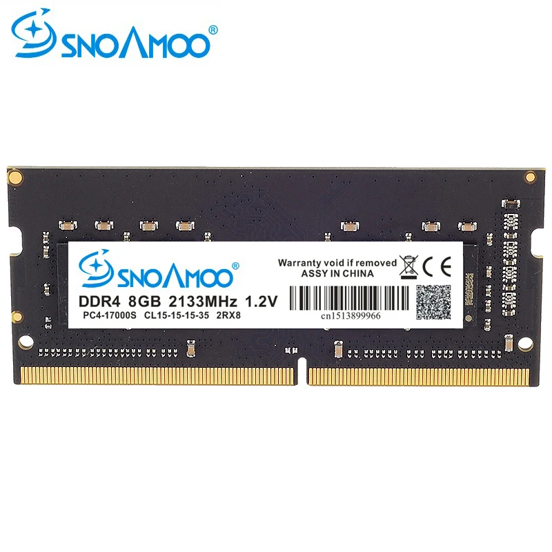 SNOAMOO ноутбука Тетрадь DDR4 Оперативная память памяти 8 ГБ 2133 мГц 2400 мГц SO-DIMM для Тетрадь Memoria высокая производительность Оперативная память s