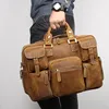 Men's Crazy Horse Leather Briefcase 16