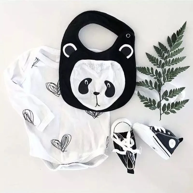 5 шт. смешанный дизайн милые животные Dedign детские нагрудники для мальчиков и девочек дети панда лев кролик дизайн нагрудники