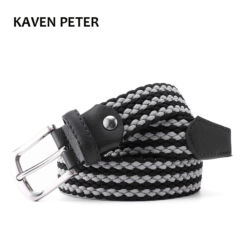 mens woven elastic belt